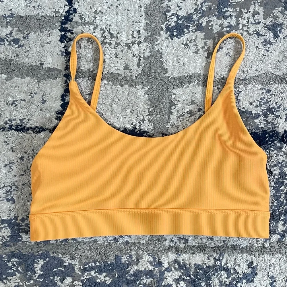 NWOT Wilo The Label Ribbed Yellow Bra Size‎ M